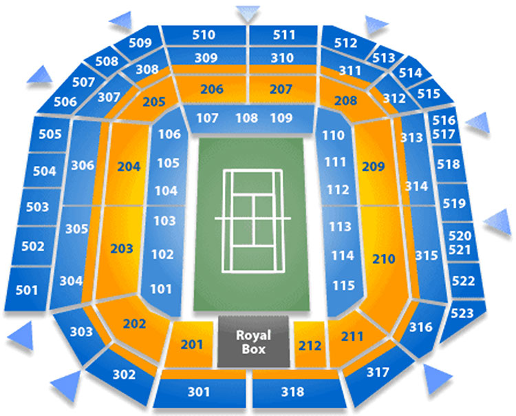 Wimbledon Seating Chart Debenture Seats